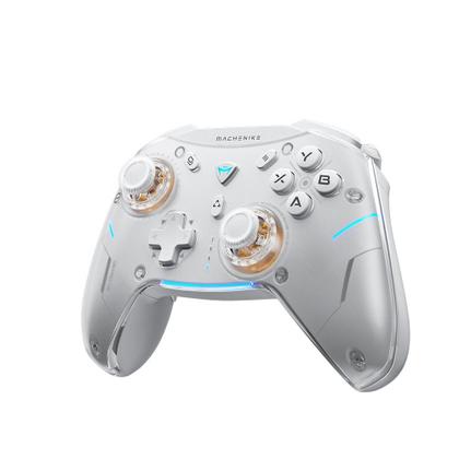 Imagem de Controle Sem Fio Gamer Machenike G5 Pro, Multiplataformas, RGB, Switch Kailh, Com Dock, Branco - JJ02GG007