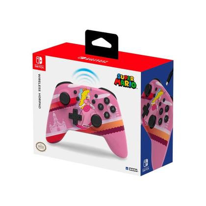 Imagem de Controle Sem Fio HORI Horipad Peach, Bluetooth, para Nintendo Switch - NSW-360U