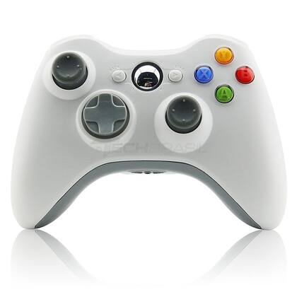 Imagem de Controle Sem Fio Para Xbox 360 Joystick Wireless Branco