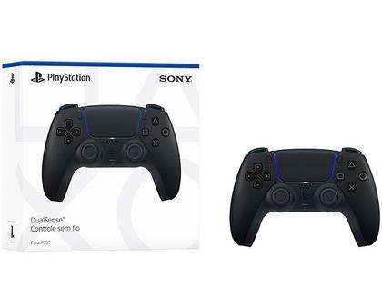 Imagem de Controle Sem Fio PS5 DualSense Midnight Black Original Sony Preto