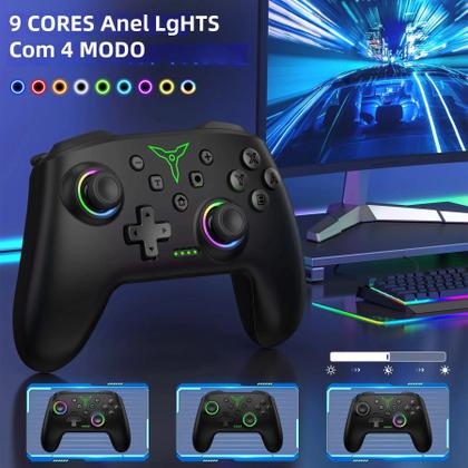 Imagem de Controle Sem Fio Switch Pro - Joystick com Dupla Vibração - Compatível com Switch OLED e Lite