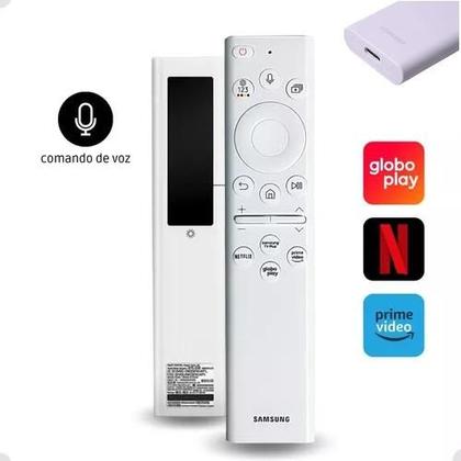 Imagem de Controle solar carregamento  Samsung e USB-C Modelo QN75LS03BAGXZD BN59-01391EControle Samsung carregamento solar e a Ca