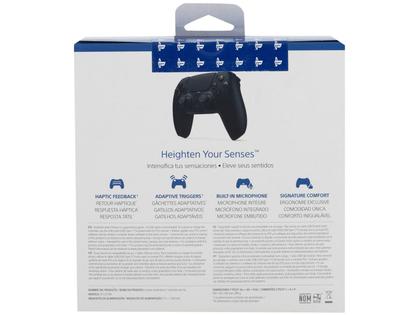 Imagem de Controle Sony DualSense PS5, Sem Fio, Midnight Black - 3006452