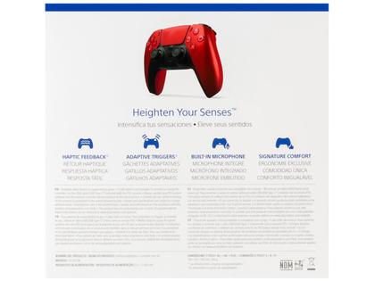 Imagem de Controle Sony DualSense PS5, Sem Fio, Volcanic Red - CFI-ZCT1W
