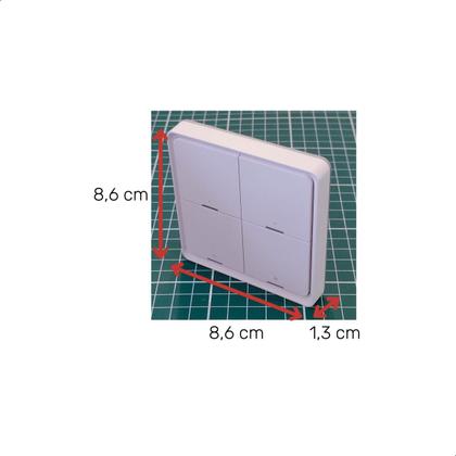 Imagem de Controle Troca Cena Inteligente Interruptor Zigbee 4 Botões