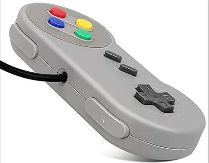 Imagem de Controle Usb Super N Snes Joystick Windows Mac Linux Colorido