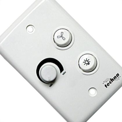 Imagem de Controle Velocidade Rotativo C/Ch Bivolt Branco Techna