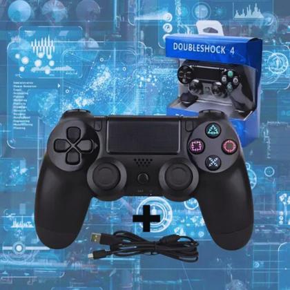 Imagem de Controle Wireless compatível com console PLAY 4 PC Smart TV jogos ergonômico conexão estável precisão