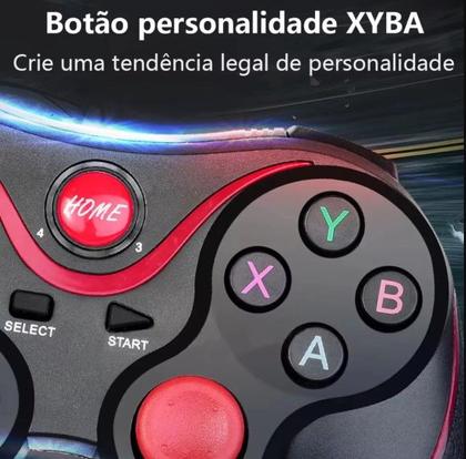 Imagem de Controle X3 Sem Fio Bluetooth para Celular e PC Joystick Ergonômico e Imersivo