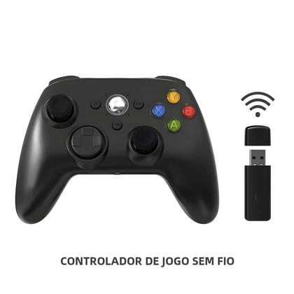 Imagem de Controle Xbox 360 Turbo Sem Fio/Com Fio - Dupla Vibração