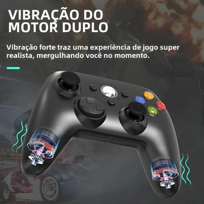 Imagem de Controle Xbox 360 Turbo Sem Fio/Com Fio - Dupla Vibração