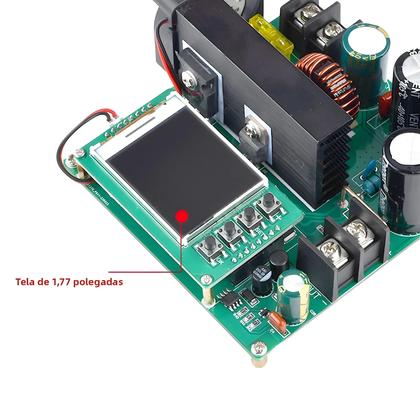 Imagem de Conversor Boost De Alta Precisão 900W 15A DC-DC 9V-60V Para 10V-120V Módulo Regulador De Tensão Com