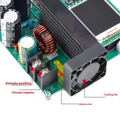 Imagem de Conversor Boost De Alta Precisão 900W 15A DC-DC 9V-60V Para 10V-120V Módulo Regulador De Tensão Com