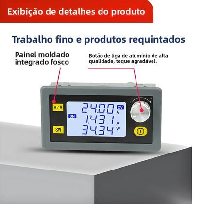 Imagem de Conversor DC-DC Ajustável Buck Boost 5.0~30V Para 0.6~30V Fonte De Alimentação CC CV 0~4.0A Módulo