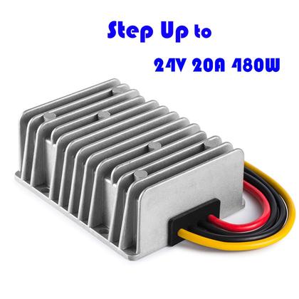 Imagem de Conversor DC/DC MGGi à prova d'água 12V a 24V 20A 480W
