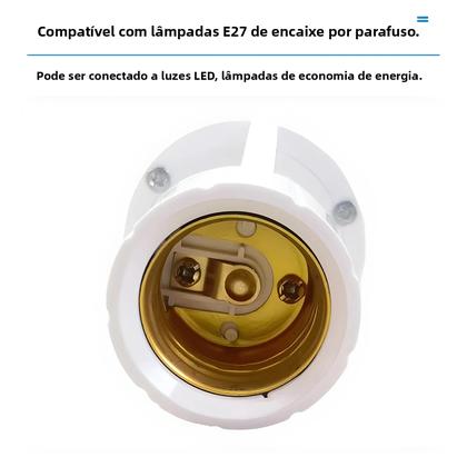 Imagem de Conversor De Soquete E27 Com Sensor De Movimento PIR Interruptor Suporte Para Lâmpada AC 85-265V Luz