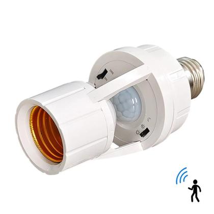 Imagem de Conversor De Soquete E27 Com Sensor De Movimento PIR Interruptor Suporte Para Lâmpada AC 85-265V Luz