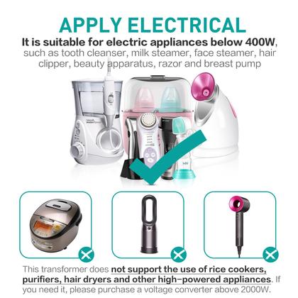 Imagem de Conversor de tensão SUNSHUN Step Up 110V/120V para 220V/240V 500W