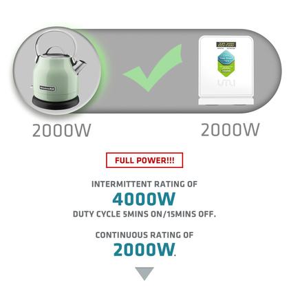 Imagem de Conversor de tensão UMI 2000W Step Down 220V para 110V com modo automático