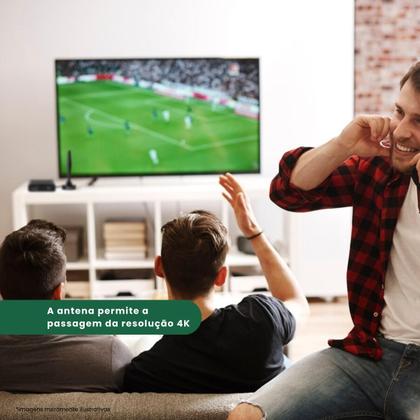 Imagem de Conversor Digital de TV + Antena Interna + 2 Pilhas AAA