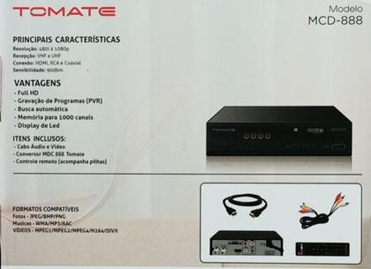 Imagem de Conversor Digital Full Hd Gravador Tv, Led, Plasma Entrada Usb 110v/220v - Enviamos no mesmo dia