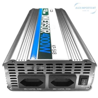 Imagem de Conversor Inversor De Tensão 12V P 110V 4000W Pra Geladeira