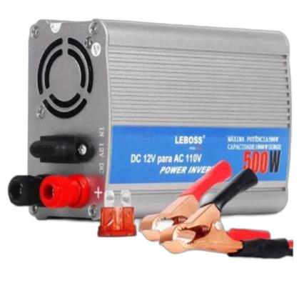 Imagem de Conversor Transformador 500W Inversor 12 Para 110V Tensao