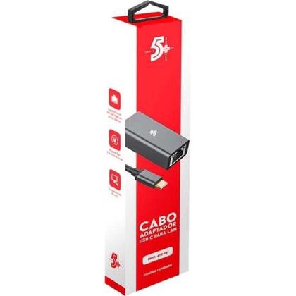 Imagem de Conversor USB C Para LAN RJ45 5+