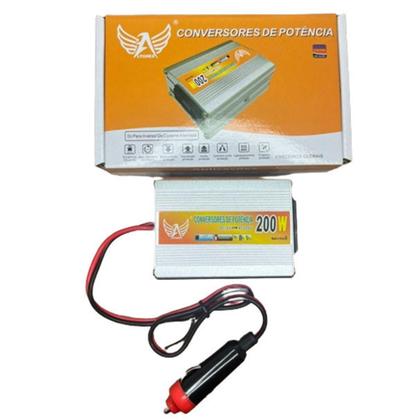 Imagem de Conversor Veicular Inversor Com 200w De Potência - Dc 12v Ac 220v