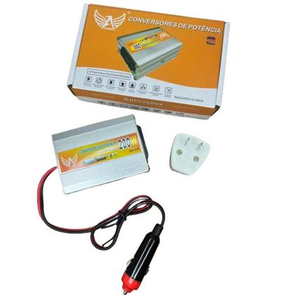 Imagem de Conversor Veicular Inversor Com 200w De Potência - Dc 12v Ac 220v