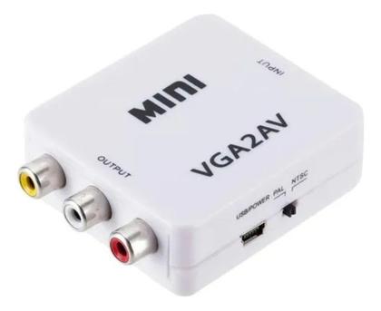 Imagem de Conversor Vga Para Rca Av Branco