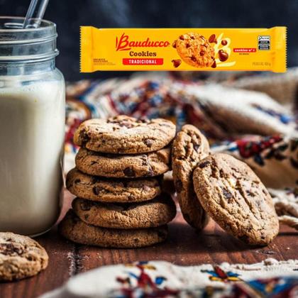 Imagem de Cookies Bauducco Tradicional Gotas De Chocolate Kit 3Un 100G