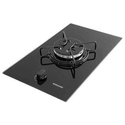 Imagem de Cooktop 1 Boca Suggar Vidro Temperado Gás Tripla Chama Preto