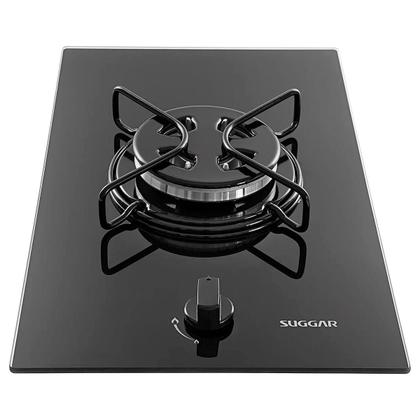 Imagem de Cooktop 1 Boca Suggar Vidro Temperado Gás Tripla Chama Preto