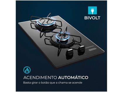 Imagem de Cooktop 2 Bocas a Gás GLP Mondial Preto Acendimento Automático Portátil CTG-04
