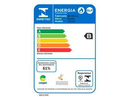 Imagem de Cooktop 2 Bocas a Gás GLP Mondial Preto Acendimento Automático Portátil CTG-04