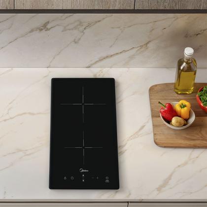 Imagem de Cooktop 2 Bocas Elétrico Vitrocerâmico Midea