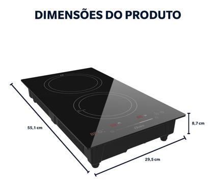 Imagem de Cooktop 2 Bocas Inducao Touch Compact 127v - Oster