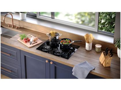 Imagem de Cooktop 4 Bocas a Gás Electrolux Preto Experience KE4GC