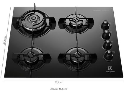Imagem de Cooktop 4 Bocas A Gás Ke4td Electrolux Bivolt Cor Preto