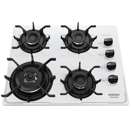 Imagem de Cooktop 4 Bocas Branco à Gás Itatiaia Itamaster Tripla Chama Fogão 127V/220V Bivolt