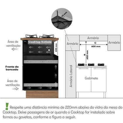 Imagem de Cooktop 4 Bocas Branco à Gás Itatiaia Itamaster Tripla Chama Fogão 127V/220V Bivolt