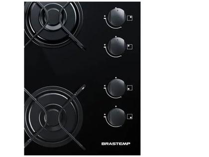 Imagem de Cooktop 4 Bocas Brastemp Preto a Gás GLP