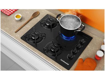 Imagem de Cooktop 4 Bocas Continental a Gás GLP Preto