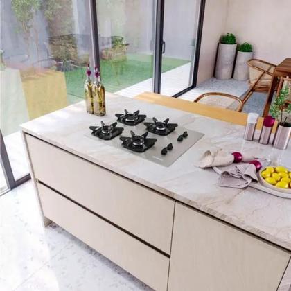 Imagem de Cooktop 4 Bocas de Alumínio com Ultra Chama Bivolt Branco Mueller