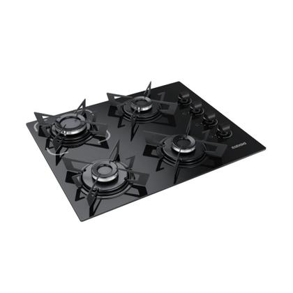 Imagem de Cooktop 4 Bocas Itatiaia Electra a Gás com Acendimento Automático Preto 127V/220V