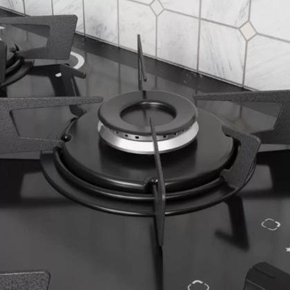 Cooktop 4 Bocas Itatiaia Electra Vidro Temperado Gás 4Q Preto Bivolt - 3700000351 Imagem de Cooktop 4 Bocas Itatiaia Electra Vidro Temperado Gás 4Q Preto Bivolt - 3700000351