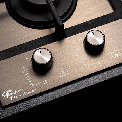 Imagem de Cooktop 4 Bocas Platinium Gás Prime com Aço Inox - Fischer