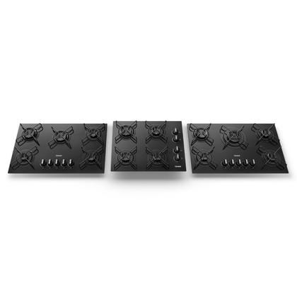 Imagem de Cooktop 5 Bocas a Gás Consul com Grades Estáveis e Mesa de Vidro - CD075BE