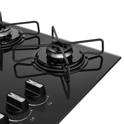 Imagem de Cooktop 5 Bocas a Gás Consul com Grades Estáveis e Mesa de Vidro - CD075BE